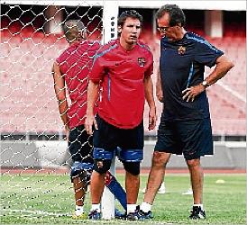 Paco Seirul-lo y Messi - www.entrenamientodeportivo.org