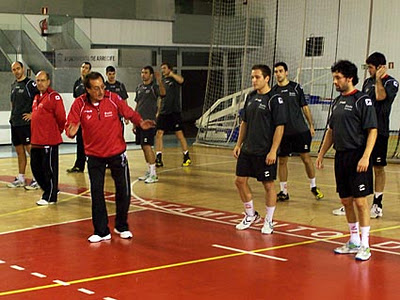 Seirul·lo con Selección Española de Balonmano - Europeo 2012 - www.entrenamientodeportivo.org